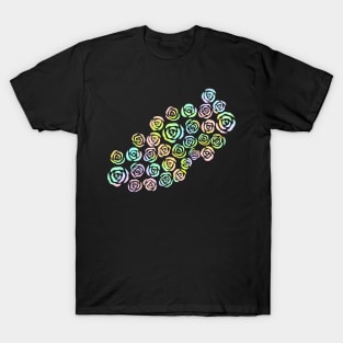 Pastel Rainbow Roses T-Shirt